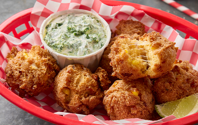 elote corn fritters