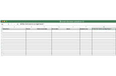 School Information Spreadsheet