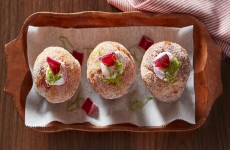 Prickly Pear Lime Croissant Muffins
