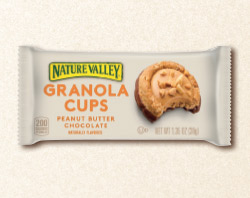Nature Valley cup with Peanut Butter