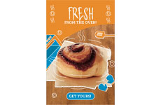 Cinnamon Roll Poster 11x17