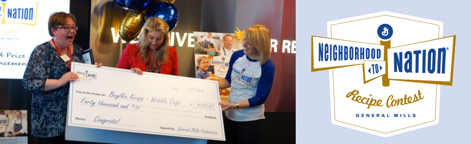 Beylka Being Presented with Winning Check