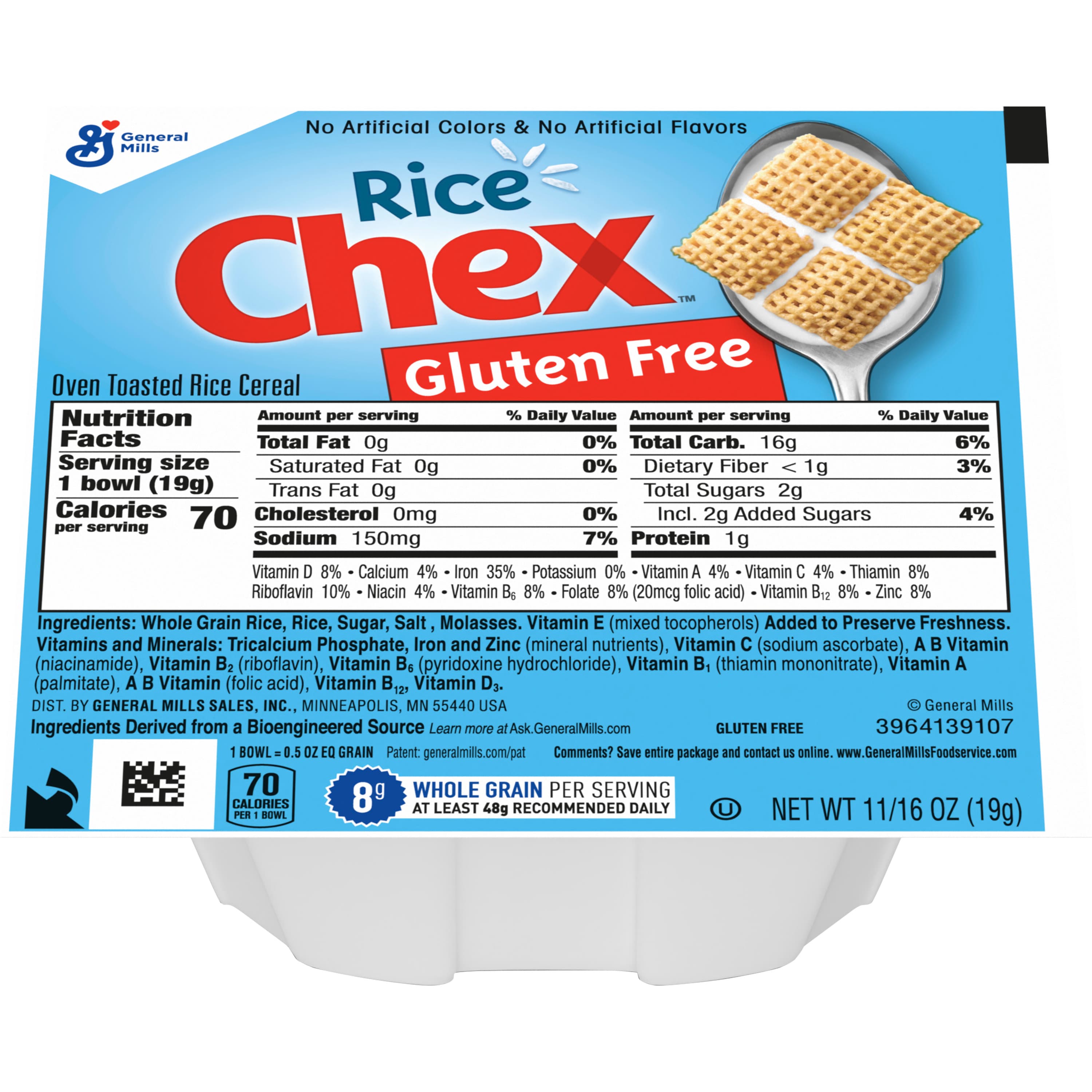 Rice Chex(TM) Cereal Single Serve Bowlpak (96 ct) .688 oz Rice Chex(TM) Cereal Single Serve Bowlpak (96 ct) .688 oz