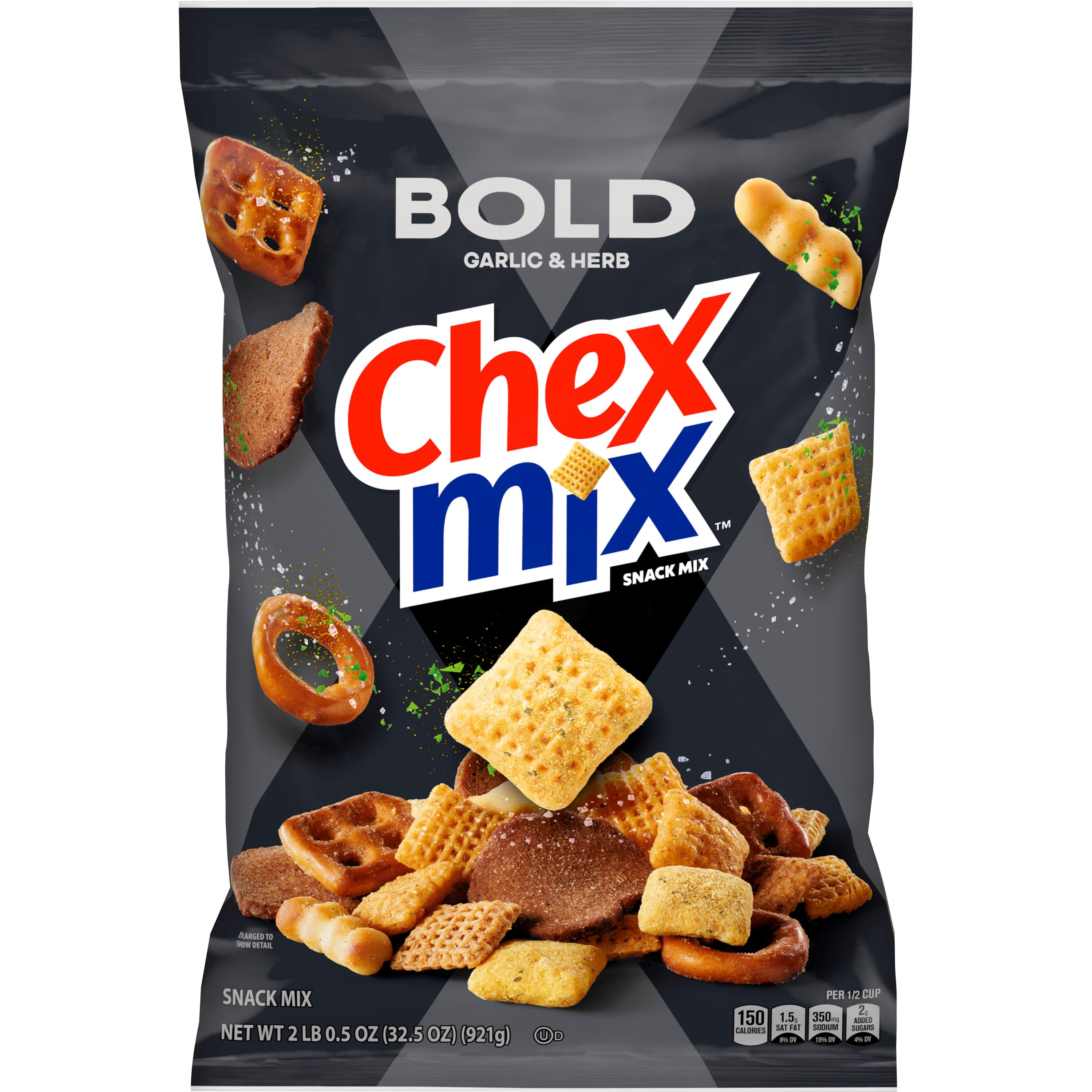 Chex Mix Snack Mix Bag Bold Garlic & Herb 10/32.5 OZ | General Chex Mix Snack Mix Bag Bold Garlic & Herb 10/32.5 OZ | General